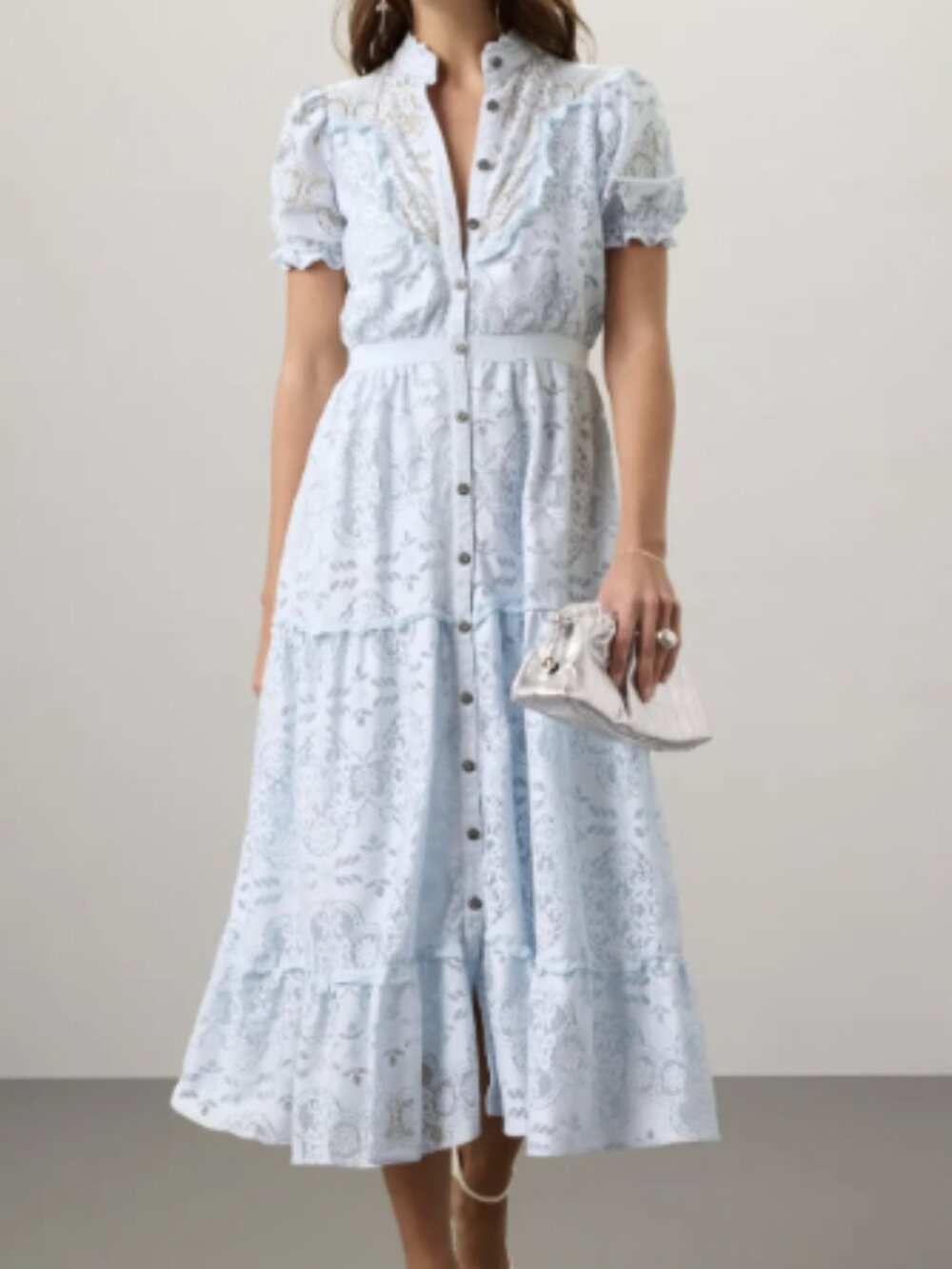 Pamela Love x RTR Blue Lace Victorian Dress